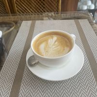 Oat milk coffeee  at Satvik Cafe in Rishikesh