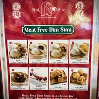 Vegan menu   at Lion City Dim Sum - Lau Pa Sat in Central Singapore