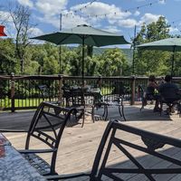 View from the back deck at The Gem and Keystone Brew Pub in Shawnee On Delaware