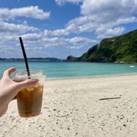 Soy iced coffee  at bonvoyage - Coffee Cart in Tokashiki