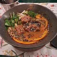 Spicy pumpkin ramen at BLASZAK - vegan ramen & more in Poznan