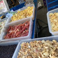 Dried fruit  at Old Town Market in Annecy