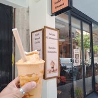 Summer fruit shake at lentulus in Mallorca