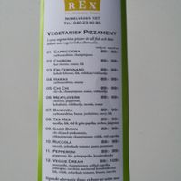 Vegetarisk Menu at Pizzeria Rex in Malmo