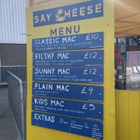Menu  at Say Cheese in Bristol
