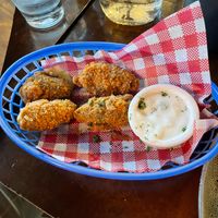 Vegan jalapeño poppers (came with 6 or 7) at Bebemos  in Wellington