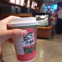 Almond Milk Cappucino at DPS - Starbucks - Domestic Arrival in Tuban