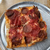 Pumfuroni pepperoni, made from pumpkin seeds   at Taglio - Over The Rhine in Cincinnati