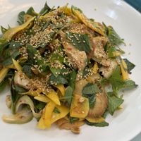 Lions mane mushroom, mango, banana, peanut salad  at Chay An Nhiên-Vegan Food in Hoi An