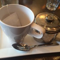 Oolong Tea -- Gorgeous presentation :) I found this particularly cute!! at Grasshopper - College St in Toronto