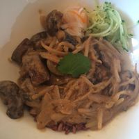 Mushroom n' Rice Bowl -- Very rich and creamy, but refreshing with the mushrooms :) at Grasshopper - College St in Toronto