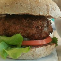 Portobello burger at Grasshopper - College St in Toronto