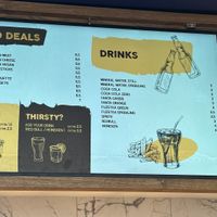 Menu  at Friteshuys in Amsterdam