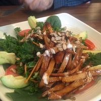 kale salad.  at Blossom Vegan Restaurant in Pleasanton