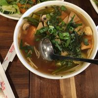 sweet and sour soup.  at Blossom Vegan Restaurant in Pleasanton