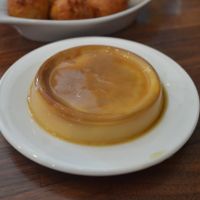 Caramel Flan (Homemade Desserts) It was good but not even near how good the fried banana with ice cream wass at Blossom Vegan Restaurant in Pleasanton