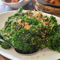 Ginger Kale (menu item 35) yummy at Blossom Vegan Restaurant in Pleasanton