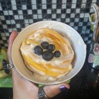 Vegan Mango Sticky Rice • Delicious w/Added Blueberries (Enjoyed the Next Day After Being Refrigerated) 😊🥭🫐  at Blossom Vegan Restaurant in Pleasanton