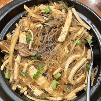 Rice clay pot  at Blossom Vegan Restaurant in Pleasanton