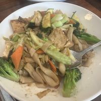 Chow fun  at Blossom Vegan Restaurant in Pleasanton