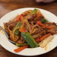 Spicy Szechuan soy chicken was incredible   at Blossom Vegan Restaurant in Pleasanton