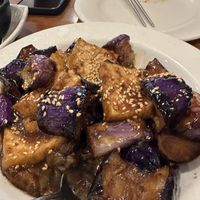 Eggplant tofu  at Blossom Vegan Restaurant in Pleasanton