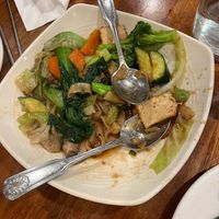 chow fun at Blossom Vegan Restaurant in Pleasanton