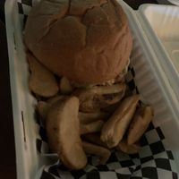 Burger  at Yum Junk in San Juan