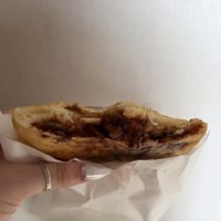 Sweet seed filling   at Namdaemun Vegetable Hotteok in Seoul