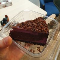 Raspberry and chocolate cake at Delicious Raw by Gabriela Oltean in Brasov
