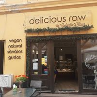 Outside at Delicious Raw by Gabriela Oltean in Brasov