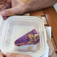 Blueberry raw vegan 🍰 at Delicious Raw by Gabriela Oltean in Brasov