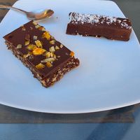 Orange cake and bounty at Delicious Raw by Gabriela Oltean in Brasov
