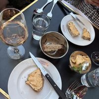 Bread and herbed butter  at Daimant Saint-Honoré in Paris