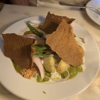 Fresh Potatoes With A Trio Of Sauces  at Daimant Saint-Honoré in Paris
