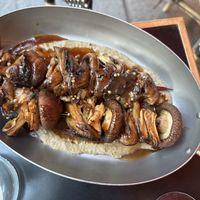 Mushroom skewers   at Daimant Saint-Honoré in Paris