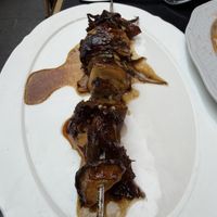 Mushroom brochette  at Daimant Saint-Honoré in Paris