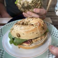 Herzhafter bagel  at tanteleuk in Dresden