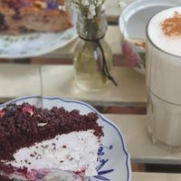 Some of their vegan (partly glutenfree) cakes at tanteleuk in Dresden