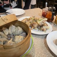 Veggie momo   at Karma's Kitchen in Toronto