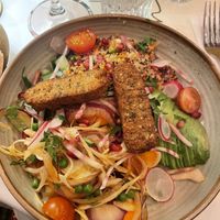 Tofu salad  at Brasserie Le Tambour in Paris