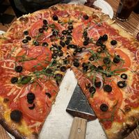 Greek-za (vgn option)  at Parcel Pizza in Winnipeg