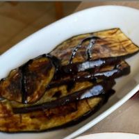 Fried eggplants at Taverna Perama   in Rhodes