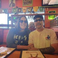 Enjoying a margarita  at Carmelita's Mexican Restaurant in New Port Richey