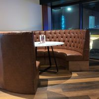 Cosy booths at The Bank Bar and Tapas in Dumfries