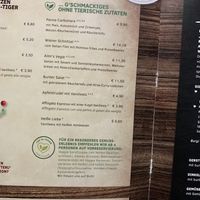 Vegane Karte at Almi's Berghotel in Obernberg Am Brenner