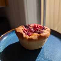 Vegan Berry Brioche made with delicious cashew custard 🤤 at Kraken Sourdough in Huskisson