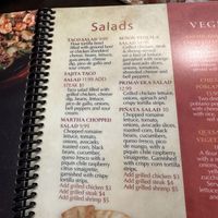 Some salads can be made vegan   at Señor Tequila in Vincennes