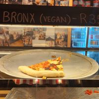 Bronx vegan pizza at NY Slice Pizza in Cape Town