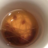 ginger goji tea at Pure and Whole - Shanghai Centre in Shanghai